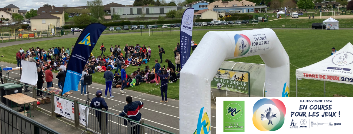 Opération &laquo;&nbsp;Haute-Vienne 2024 – En course pour les Jeux&nbsp;&raquo; édition à Condat-sur-Vienne