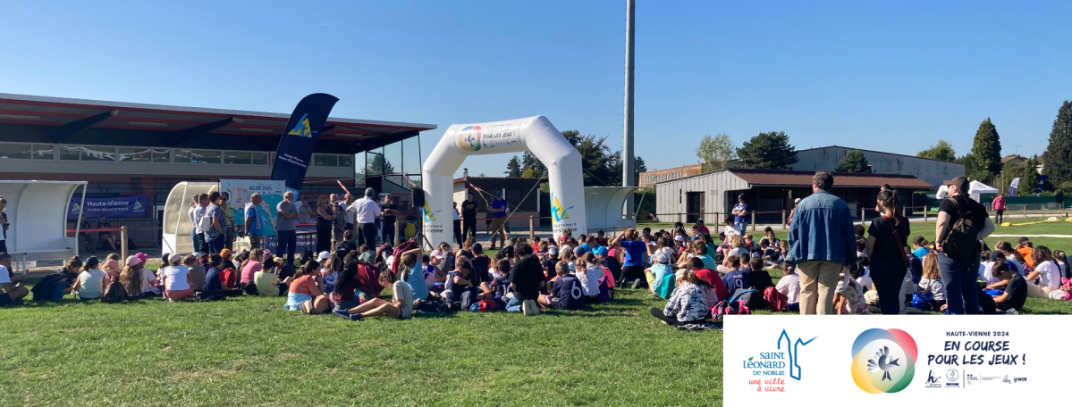 Opération &laquo;&nbsp;Haute-Vienne 2024 – En course pour les Jeux&nbsp;&raquo; édition à Saint Léonard de Noblat