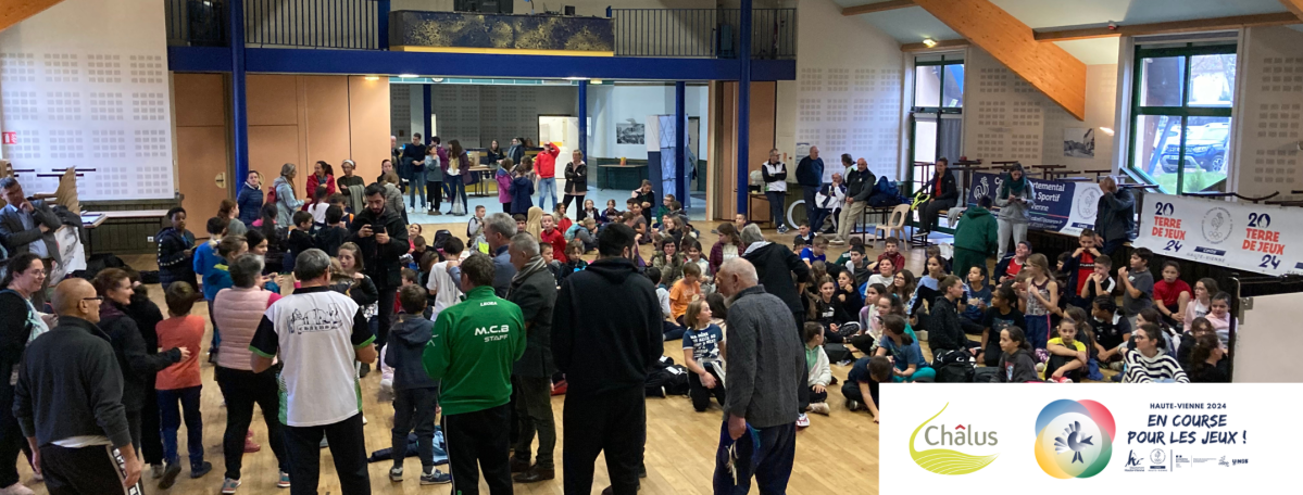 Opération &laquo;&nbsp;Haute-Vienne 2024 – En course pour les Jeux&nbsp;&raquo; édition à Châlus