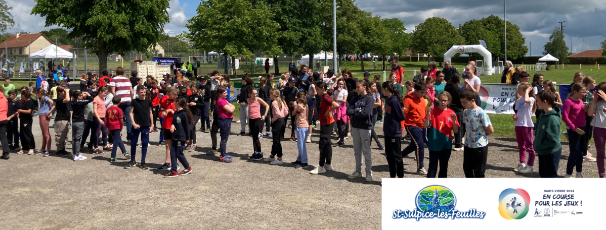 Opération &laquo;&nbsp;Haute-Vienne 2024 – En course pour les Jeux&nbsp;&raquo; édition à Saint-Sulpice-les-feuilles